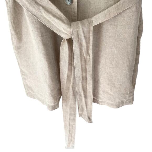 Bella Dahl Linen Sleeveless Belted Blazer NWTs Tan size small - Picture 6 of 13